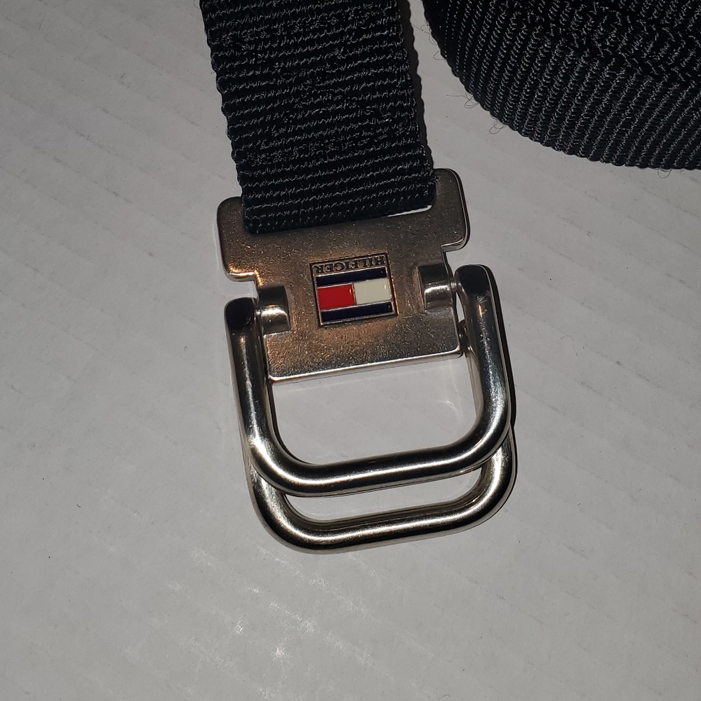Tommy Hilfiger belt. Fabric. Black.